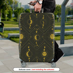 1-Piece Moon Sun Star Galaxy Mystic Geometric  Suitcase Luggage Cover, Stretch Protective Sleeve