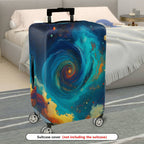 1-Piece Galaxy Swirl Cosmic Nebula Space Planet  Suitcase Luggage Cover, Stretch Protective Sleeve
