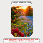 1-Piece Cherry Sunset Nature Landscape Travel Scenic  Suitcase Luggage Cover, Stretch Protective Sleeve