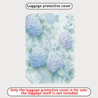 1-Piece Floral Hydrangea Leaf Pastel Nature Artistic  Suitcase Luggage Cover, Stretch Protective Sleeve