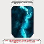 1-Piece Cosmic Mystic Nebula Abstract Artistic Starry  Suitcase Luggage Cover, Stretch Protective Sleeve
