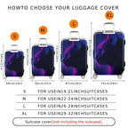1-Piece Cosmic Cat Nebula Galaxy Space Stars  Suitcase Luggage Cover, Stretch Protective Sleeve