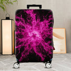 1-Piece Abstract Cosmic Explosion Energy Vivid Pink  Suitcase Luggage Cover, Stretch Protective Sleeve