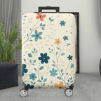 1-Piece Floral Leaf Pattern Decorative Travel  Suitcase Luggage Cover, Stretch Protective Sleeve