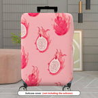 1-Piece Pink Dragon Fruit Pattern Travel Vacation Holiday Fruit  Suitcase Luggage Cover, Stretch Protective Sleeve