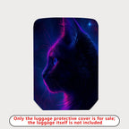 1-Piece Cosmic Cat Nebula Galaxy Space Stars  Suitcase Luggage Cover, Stretch Protective Sleeve
