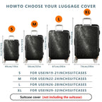 1-Piece Starry Night Galaxy Cosmic Space Astral Celestial  Suitcase Luggage Cover, Stretch Protective Sleeve