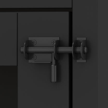 Large Corner Dog Crate Furniture for 2 Dogs, L Shape Dog Crate Cage - 58.7X41.1