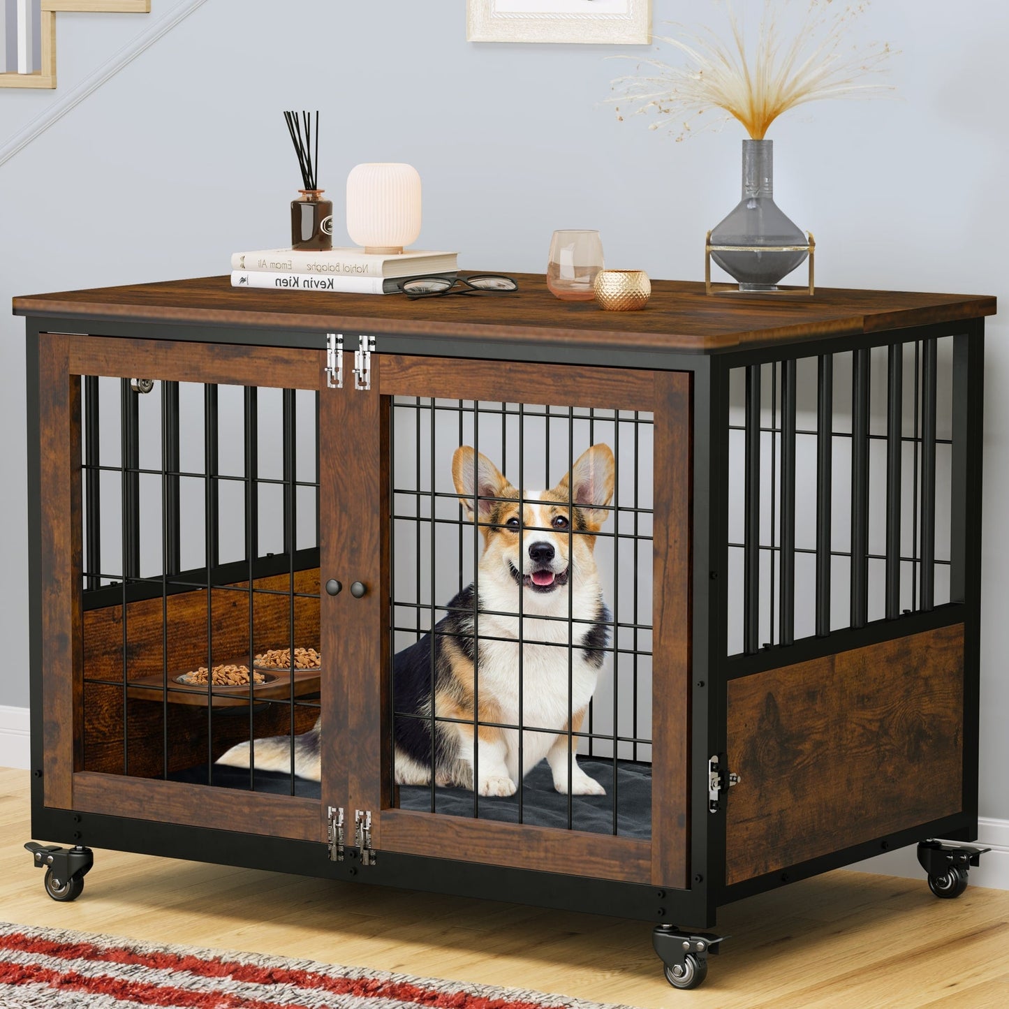 Moasis Furniture-style Dog Crate End Table