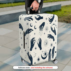 1-Piece Celestial Cosmic Mystic Astrology Moon Stars  Suitcase Luggage Cover, Stretch Protective Sleeve