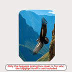 1-Piece Eagle Mountain Nature Landscape Travel Animal Wildlife  Suitcase Luggage Cover, Stretch Protective Sleeve