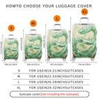 1-Piece Geometric Snake Mosaic Pattern Artistic Stylish Unique  Suitcase Luggage Cover, Stretch Protective Sleeve