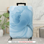 1-Piece Blue Rose Floral Abstract Artistic Elegant Trendy  Suitcase Luggage Cover, Stretch Protective Sleeve