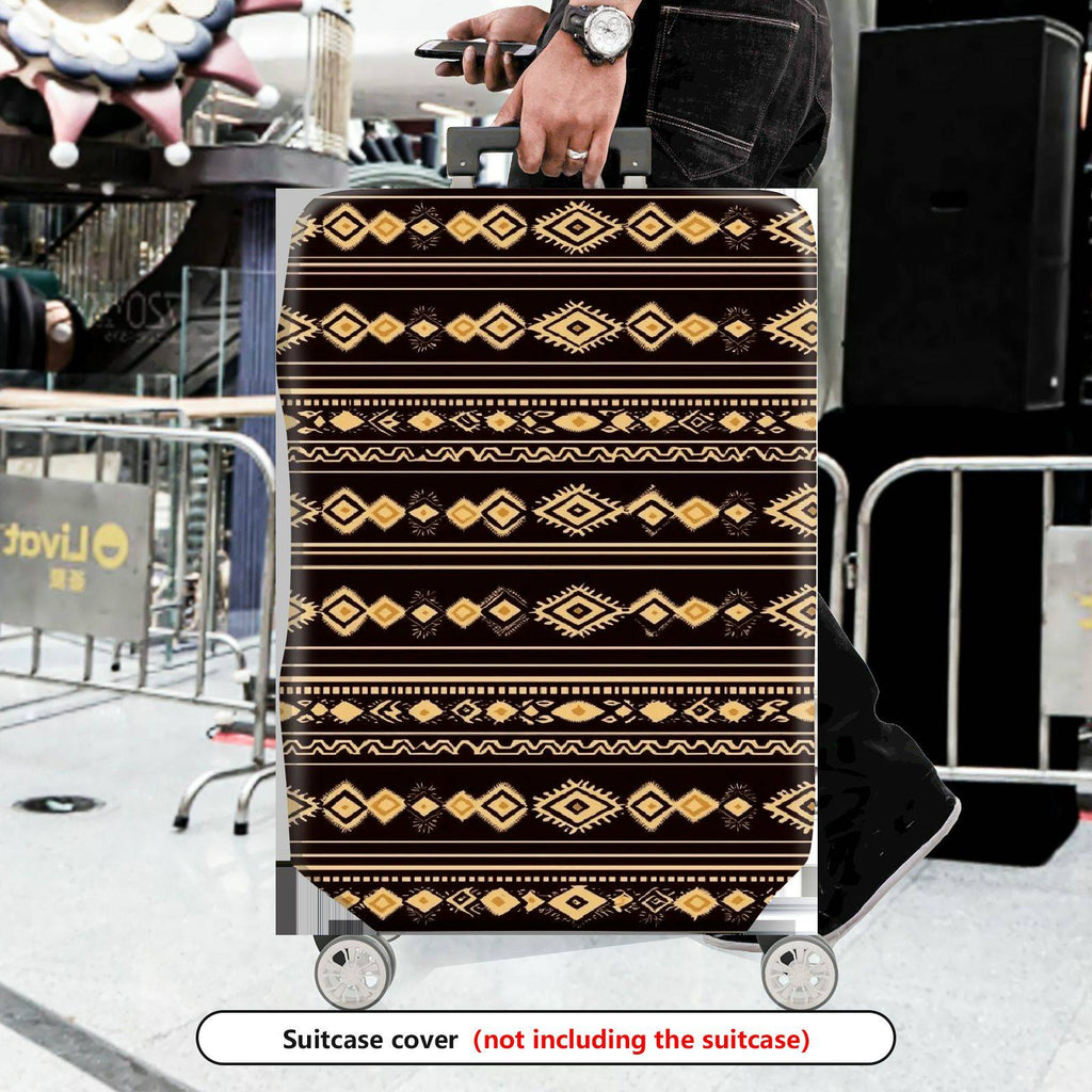 1-Piece Geometric Tribal Ethnic Aztec Pattern  Suitcase Luggage Cover, Stretch Protective Sleeve