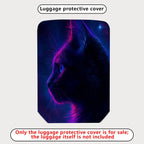 1-Piece Cosmic Cat Nebula Galaxy Space Stars  Suitcase Luggage Cover, Stretch Protective Sleeve