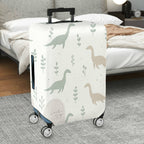 1-Piece Dinosaur Plant Nature Minimalist Cute Printed  Suitcase Luggage Cover, Stretch Protective Sleeve
