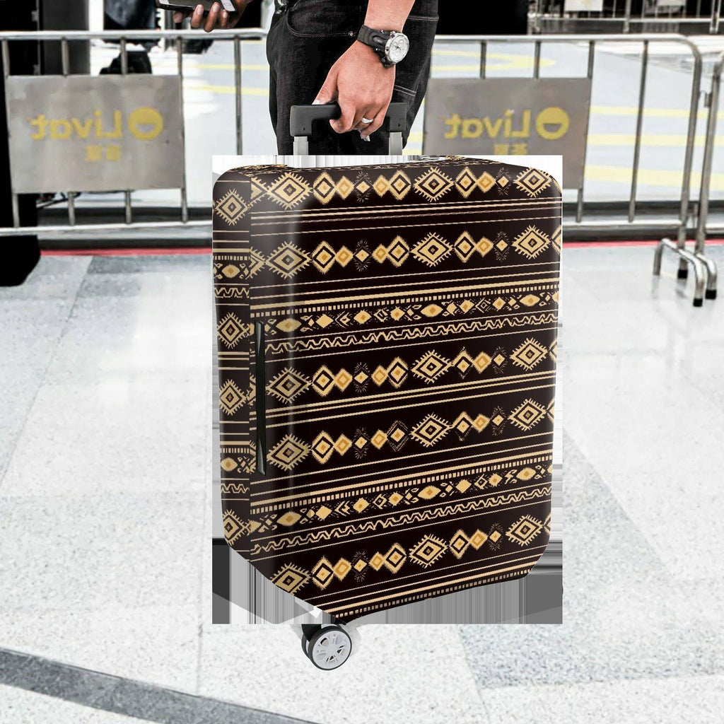 1-Piece Geometric Tribal Ethnic Aztec Pattern  Suitcase Luggage Cover, Stretch Protective Sleeve