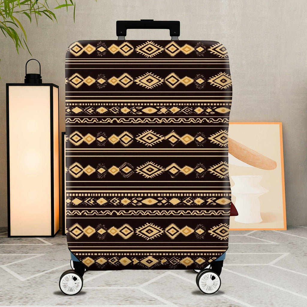 1-Piece Geometric Tribal Ethnic Aztec Pattern  Suitcase Luggage Cover, Stretch Protective Sleeve