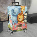 1-Piece Cute Animal  Safari Travel  Suitcase Luggage Cover, Stretch Protective Sleeve
