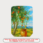 1-Piece Nature Landscape Bird Tree Fruit Pot  Suitcase Luggage Cover, Stretch Protective Sleeve