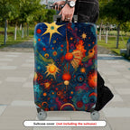 1-Piece Cosmic Starry Space Galaxy Nebula Universe  Suitcase Luggage Cover, Stretch Protective Sleeve